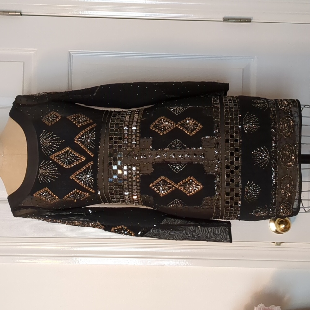 Jean Louis Scherrer Sequin/Beaded Dress Sz.S
